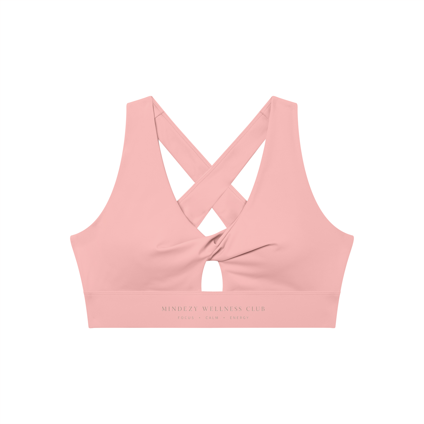 Women's Twist Front V-Neck Mindezy Sports Br