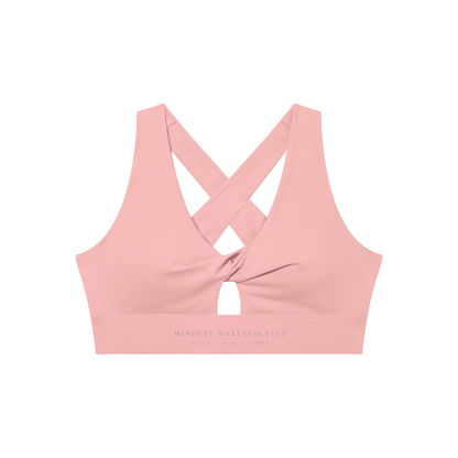 Women's Twist Front V-Neck Mindezy Sports Br