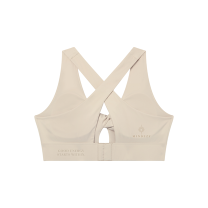 Women's Twist Front V-Neck Mindezy Sports Br