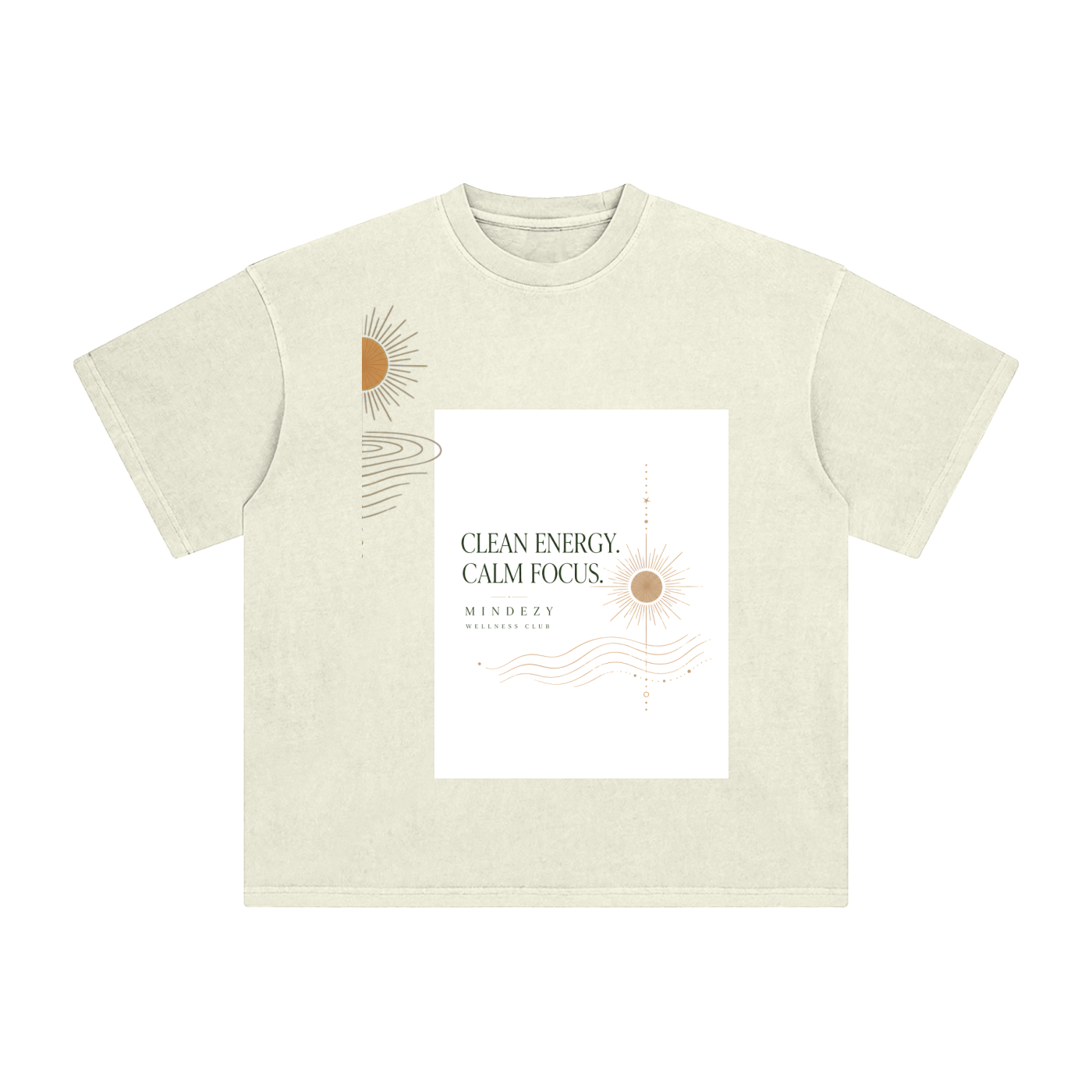 "Clean Focus. Clean Energy." - Premium Apricot Mindezy T-Shirt