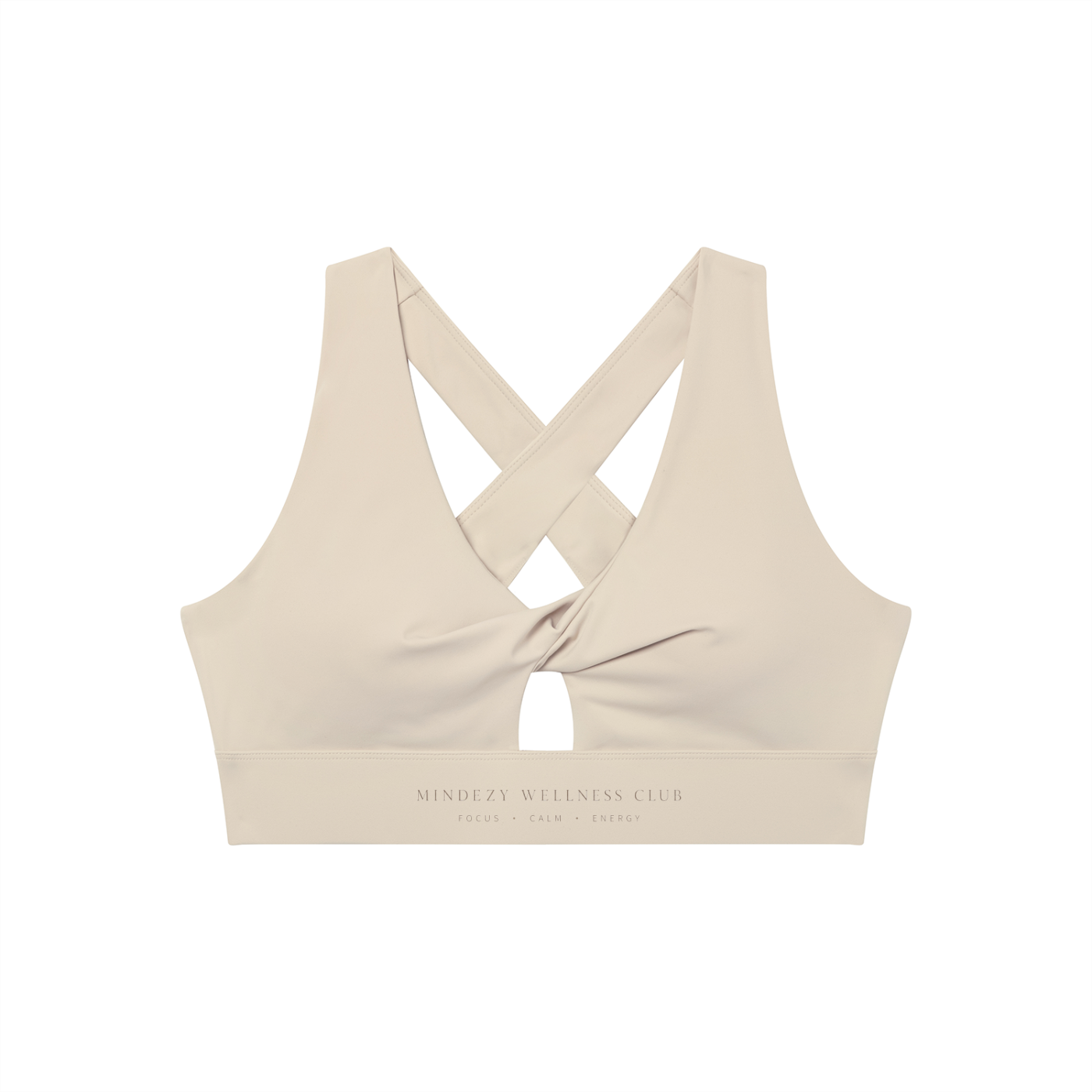 Women's Twist Front V-Neck Mindezy Sports Br