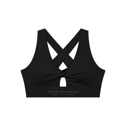 Women's Twist Front V-Neck Mindezy Sports Br