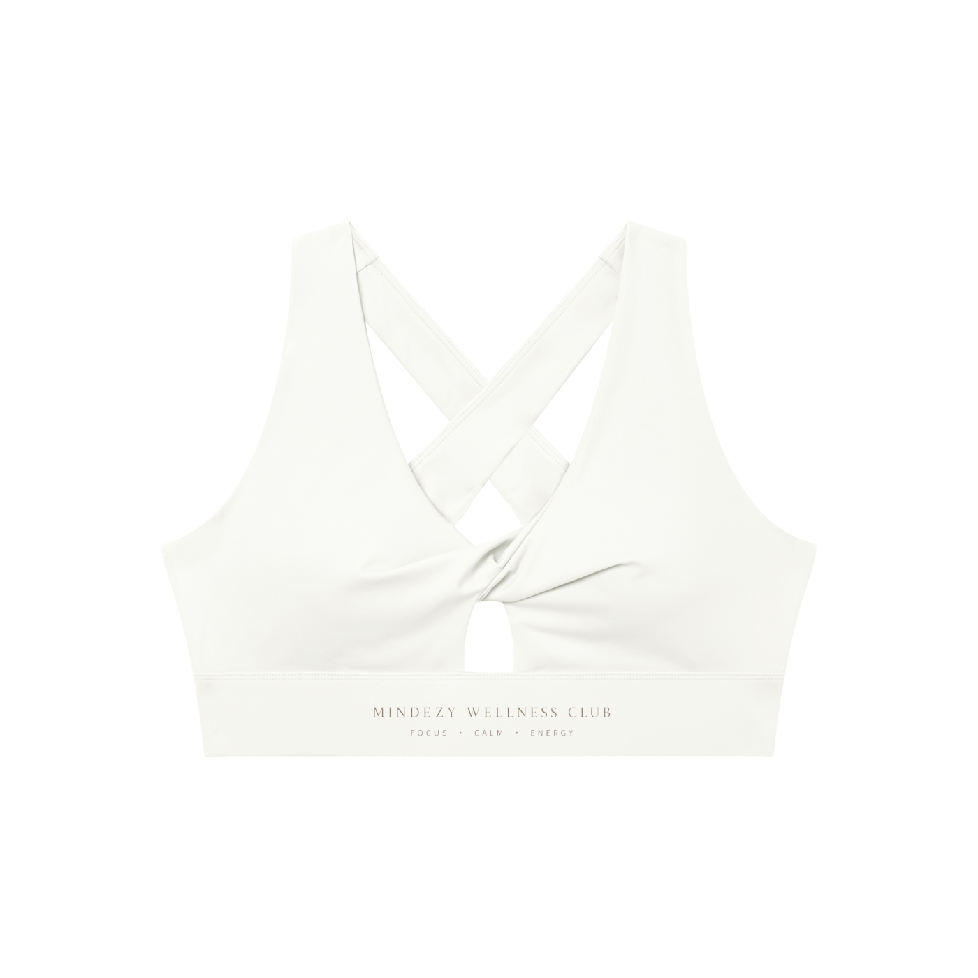 Women's Twist Front V-Neck Mindezy Sports Br