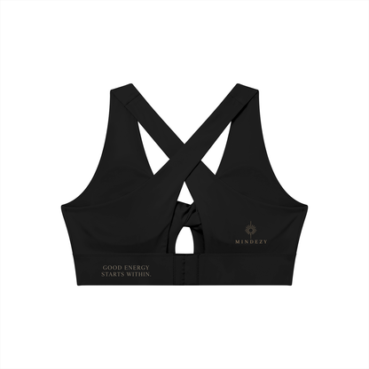 Women's Twist Front V-Neck Mindezy Sports Br